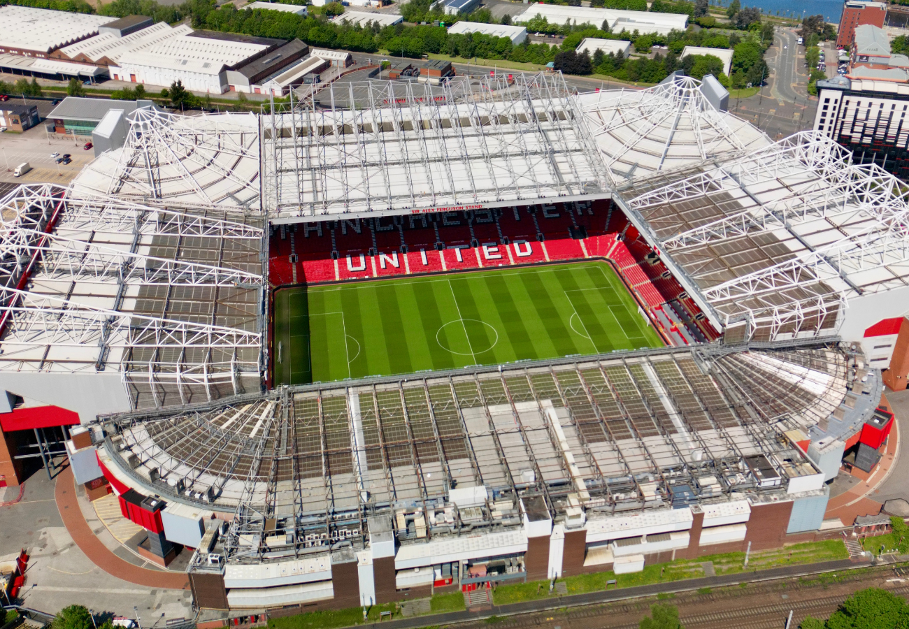 Fodboldrejser til Manchester United - Old Trafford fra oven